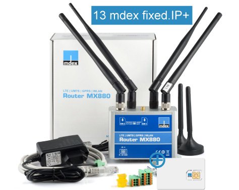 mdex mobile.LAN Paket für den geschützten Fernzugriff auf bis zu 13 Endgeräte