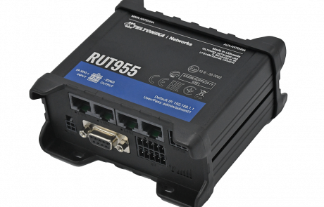 Industrie-Router mdex MX880 mit Halterung für die Hutschiene
