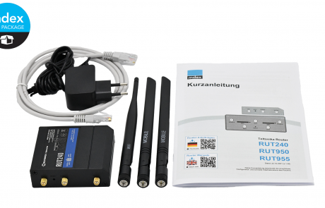 Industrie-Router mdex MX560 inkl. Zubehör für Hutschiene 