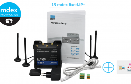 Industrie Router Teltonika RUT955 im Lösungspaket mobile.LAN mit Zubehör