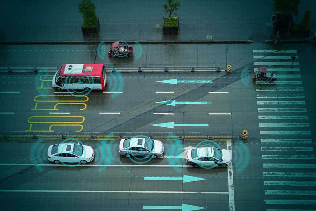 Fahrzeuge die digital überwacht werden