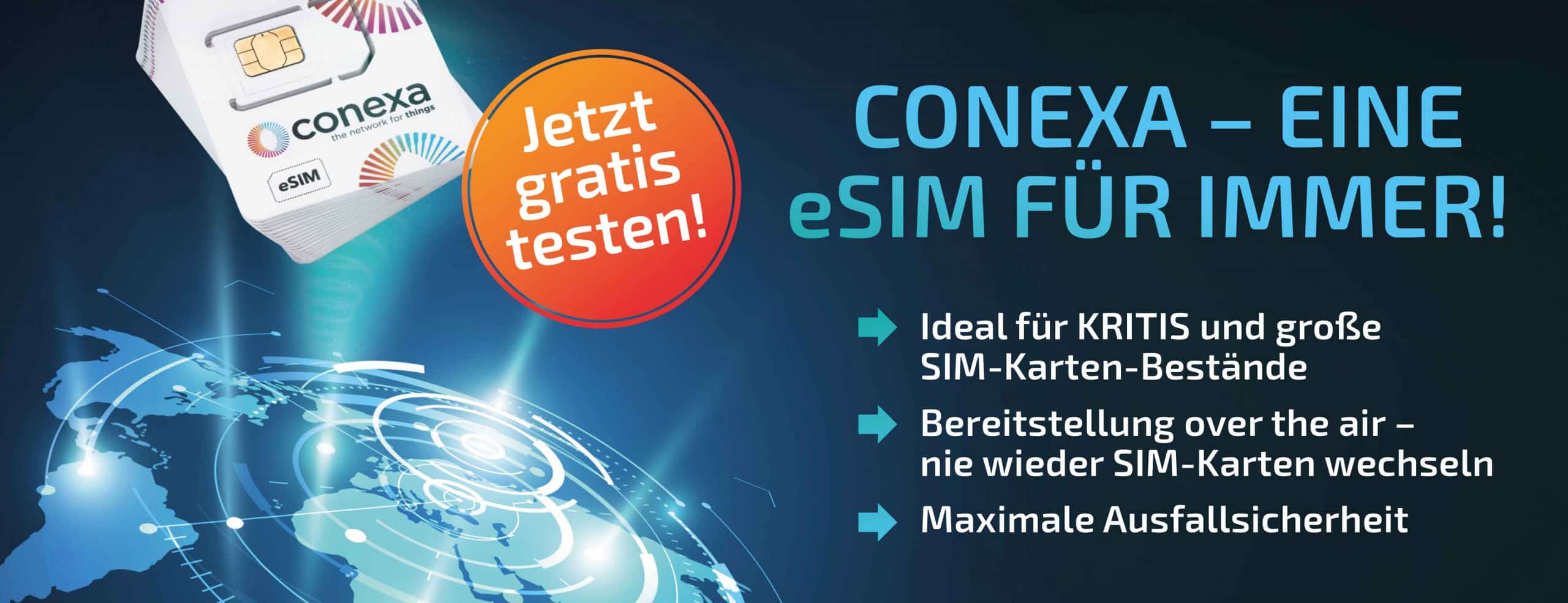 Conexca EU IoT-SIM-Karte zum Testen