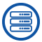 Icon Rechenzentrum (blau)